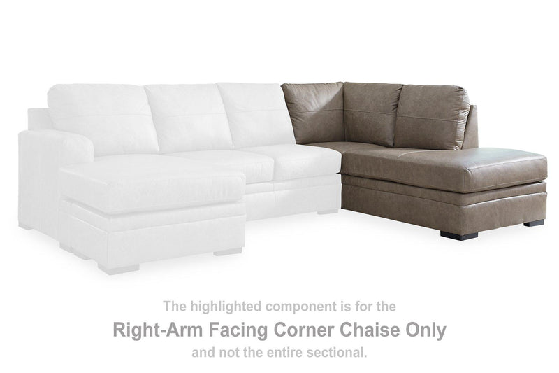 Amuleto Sectional with Chaise - Theo's Factory Direct Mattress & Furniture (Columbus, OH)