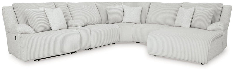 Top Tier Reclining Sectional with Chaise - Theo's Factory Direct Mattress & Furniture (Columbus, OH)