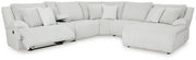 Top Tier Reclining Sectional with Chaise - Theo's Factory Direct Mattress & Furniture (Columbus, OH)