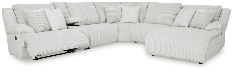Top Tier Reclining Sectional with Chaise - Theo's Factory Direct Mattress & Furniture (Columbus, OH)