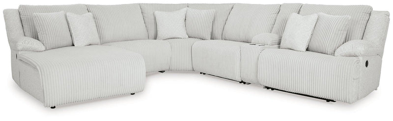 Top Tier Reclining Sectional with Chaise - Theo's Factory Direct Mattress & Furniture (Columbus, OH)