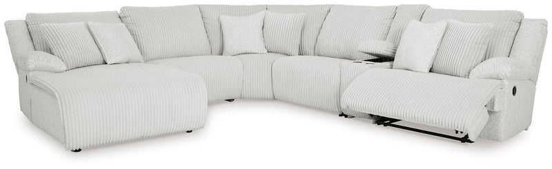 Top Tier Reclining Sectional with Chaise - Theo's Factory Direct Mattress & Furniture (Columbus, OH)
