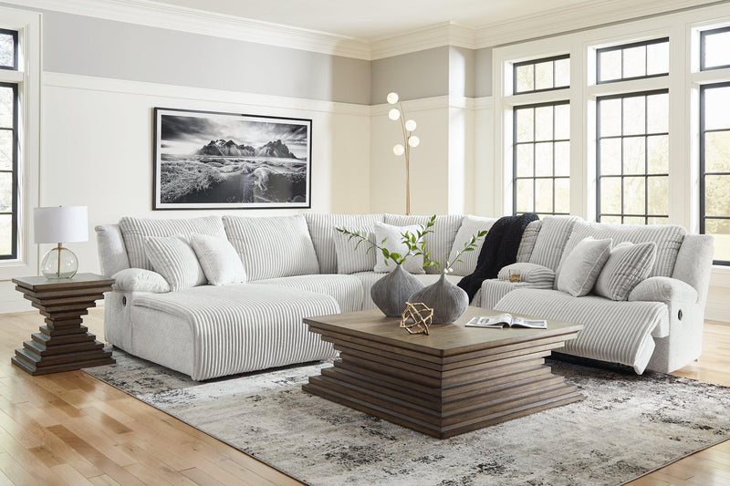 Top Tier Reclining Sectional with Chaise - Theo's Factory Direct Mattress & Furniture (Columbus, OH)