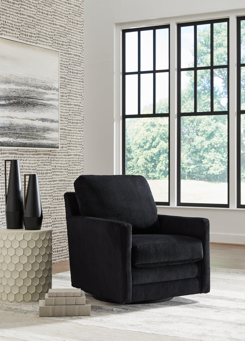 Icaman Swivel Accent Chair - Theo's Factory Direct Mattress & Furniture (Columbus, OH)