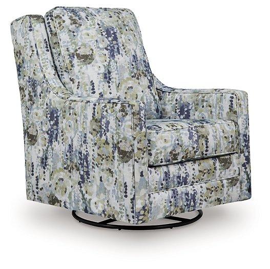 Dustinford Swivel Glider Accent Chair - Theo's Factory Direct Mattress & Furniture (Columbus, OH)
