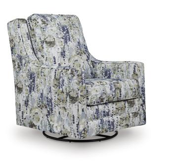 Dustinford Swivel Glider Accent Chair - Theo's Factory Direct Mattress & Furniture (Columbus, OH)