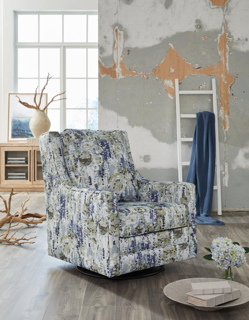Dustinford Swivel Glider Accent Chair - Theo's Factory Direct Mattress & Furniture (Columbus, OH)