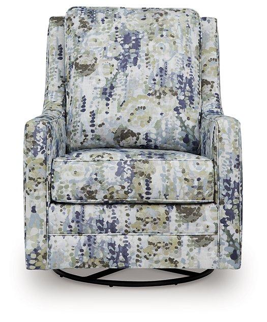 Dustinford Swivel Glider Accent Chair - Theo's Factory Direct Mattress & Furniture (Columbus, OH)