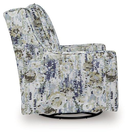 Dustinford Swivel Glider Accent Chair - Theo's Factory Direct Mattress & Furniture (Columbus, OH)