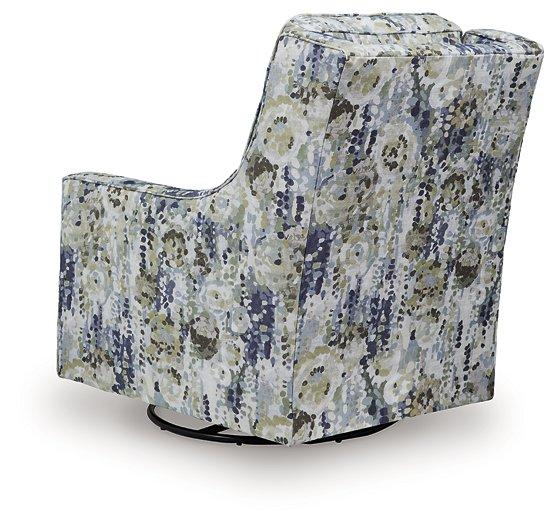 Dustinford Swivel Glider Accent Chair - Theo's Factory Direct Mattress & Furniture (Columbus, OH)