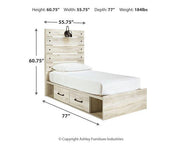 Cambeck Bed with 2 Storage Drawers - Theo's Factory Direct Mattress & Furniture (Columbus, OH)