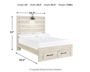 Cambeck Bed with 2 Storage Drawers - Theo's Factory Direct Mattress & Furniture (Columbus, OH)