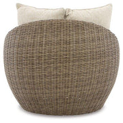 Danson Swivel Lounge with Cushion (Set of 2) - Theo's Factory Direct Mattress & Furniture (Columbus, OH)