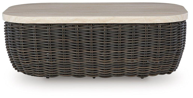 Kimora Outdoor Coffee Table - Theo's Factory Direct Mattress & Furniture (Columbus, OH)