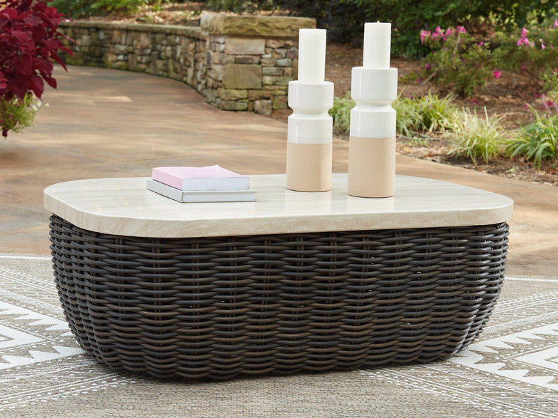 Kimora Outdoor Coffee Table - Theo's Factory Direct Mattress & Furniture (Columbus, OH)