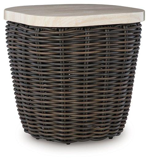 Kimora Outdoor End Table - Theo's Factory Direct Mattress & Furniture (Columbus, OH)