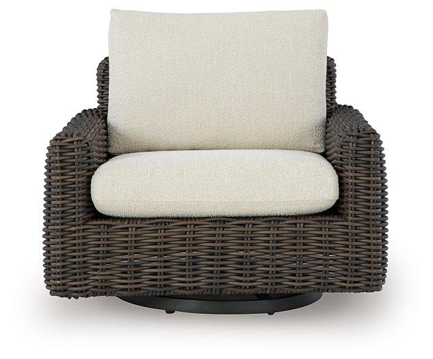 Kimora Outdoor Swivel Lounge Chair - Theo's Factory Direct Mattress & Furniture (Columbus, OH)