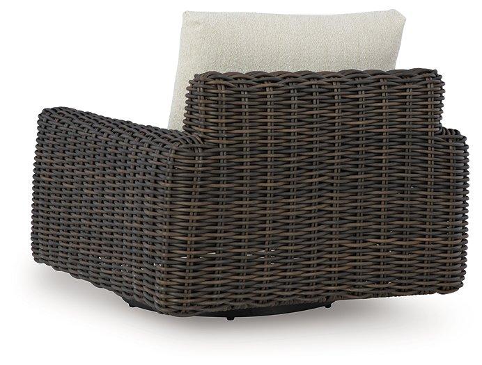 Kimora Outdoor Swivel Lounge Chair - Theo's Factory Direct Mattress & Furniture (Columbus, OH)
