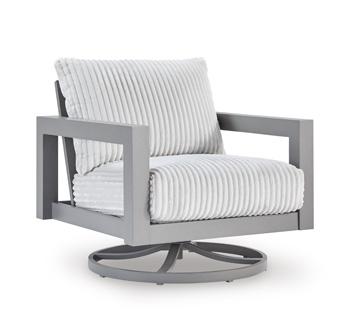 Hurley Park Outdoor Swivel Chair with Cushion - Theo's Factory Direct Mattress & Furniture (Columbus, OH)