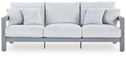 Hurley Park Outdoor Sofa with Cushion - Theo's Factory Direct Mattress & Furniture (Columbus, OH)
