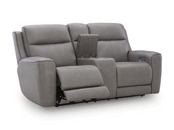 5Z-Comfort Power Reclining Loveseat with Console - Theo's Factory Direct Mattress & Furniture (Columbus, OH)