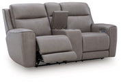 5Z-Comfort Power Reclining Loveseat with Console - Theo's Factory Direct Mattress & Furniture (Columbus, OH)