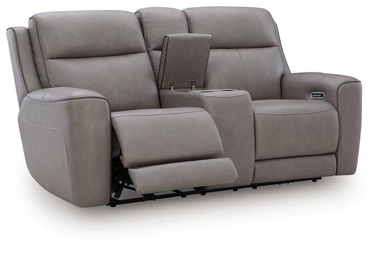 5Z-Comfort Power Reclining Loveseat with Console - Theo's Factory Direct Mattress & Furniture (Columbus, OH)