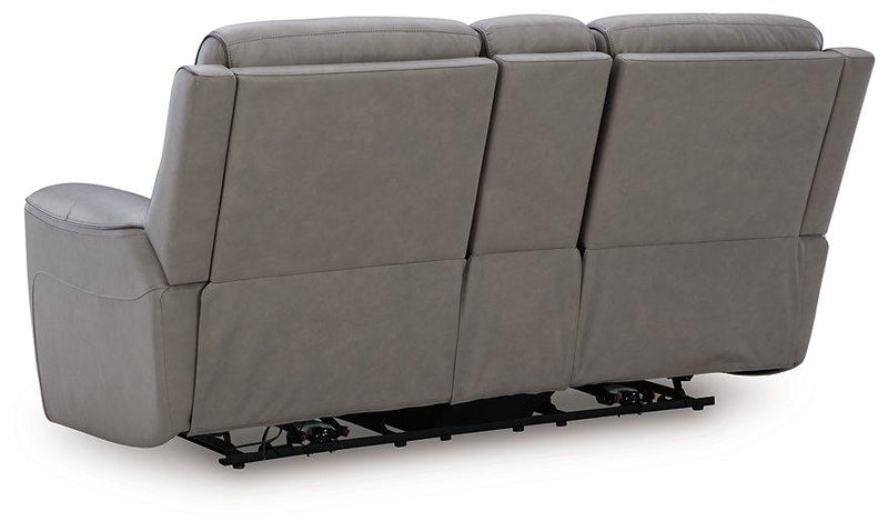 5Z-Comfort Power Reclining Loveseat with Console - Theo's Factory Direct Mattress & Furniture (Columbus, OH)