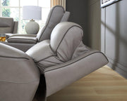 5Z-Comfort Power Reclining Loveseat with Console - Theo's Factory Direct Mattress & Furniture (Columbus, OH)