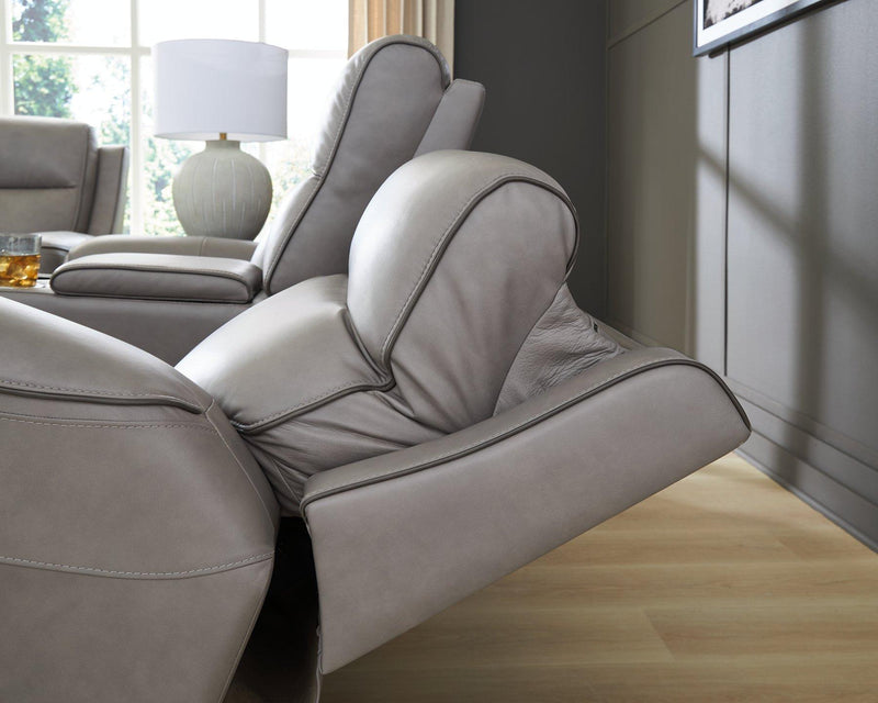 5Z-Comfort Power Reclining Loveseat with Console - Theo's Factory Direct Mattress & Furniture (Columbus, OH)