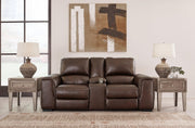 Alessandro Power Reclining Loveseat with Console - Theo's Factory Direct Mattress & Furniture (Columbus, OH)