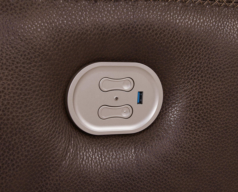 Alessandro Power Reclining Loveseat with Console - Theo's Factory Direct Mattress & Furniture (Columbus, OH)