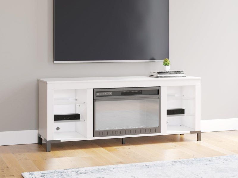 Brollevi 60" TV Stand with Electric Fireplace - Theo's Factory Direct Mattress & Furniture (Columbus, OH)