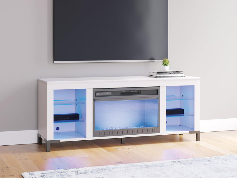 Brollevi 60" TV Stand with Electric Fireplace - Theo's Factory Direct Mattress & Furniture (Columbus, OH)