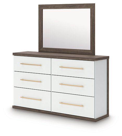 Kendanport Dresser and Mirror - Theo's Factory Direct Mattress & Furniture (Columbus, OH)