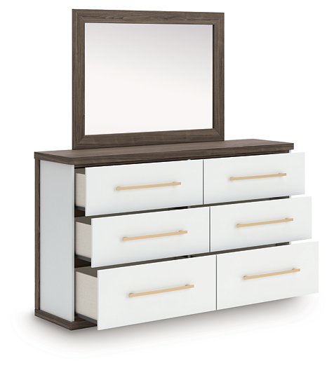 Kendanport Dresser and Mirror - Theo's Factory Direct Mattress & Furniture (Columbus, OH)