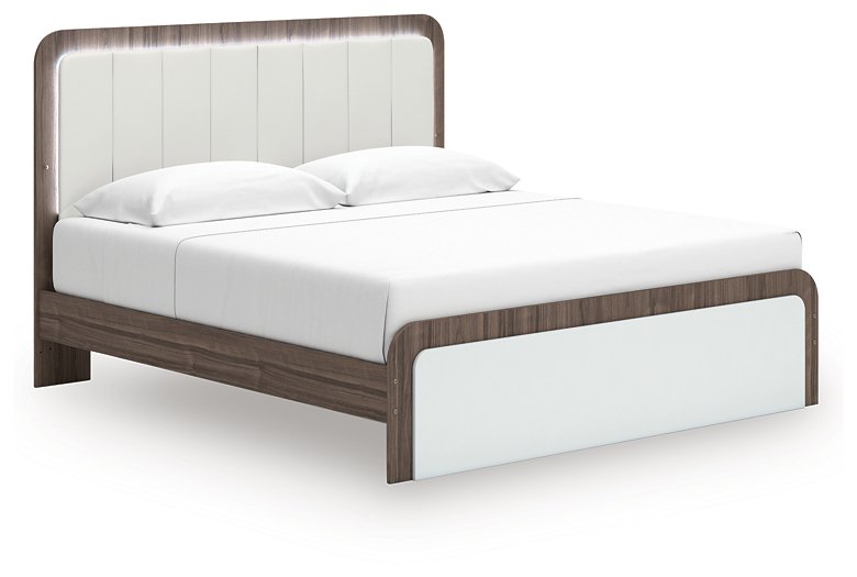 Kendanport Upholstered Bed - Theo's Factory Direct Mattress & Furniture (Columbus, OH)