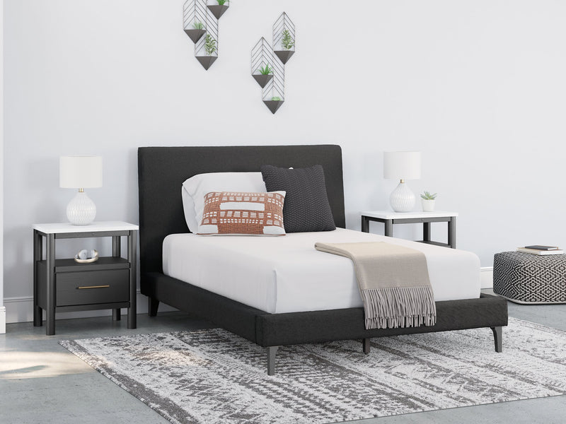 Cadmori Upholstered Bed with Roll Slats - Theo's Factory Direct Mattress & Furniture (Columbus, OH)