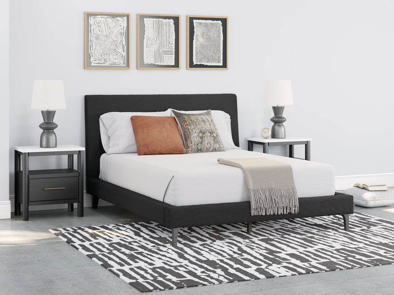 Cadmori Upholstered Bed with Roll Slats - Theo's Factory Direct Mattress & Furniture (Columbus, OH)