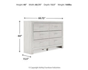 Altyra Dresser and Mirror - Theo's Factory Direct Mattress & Furniture (Columbus, OH)