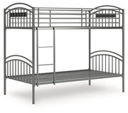 Lanceburg Bunk Bed with Ladder - Theo's Factory Direct Mattress & Furniture (Columbus, OH)