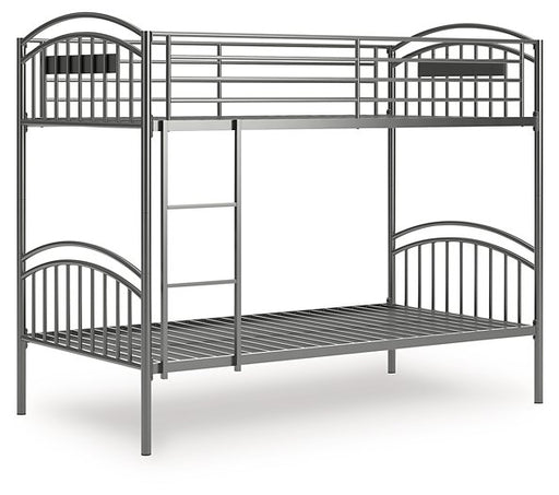 Lanceburg Bunk Bed with Ladder - Theo's Factory Direct Mattress & Furniture (Columbus, OH)