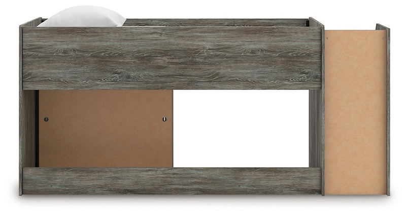 Frandern Loft Bed with Bookcase Storage - Theo's Factory Direct Mattress & Furniture (Columbus, OH)