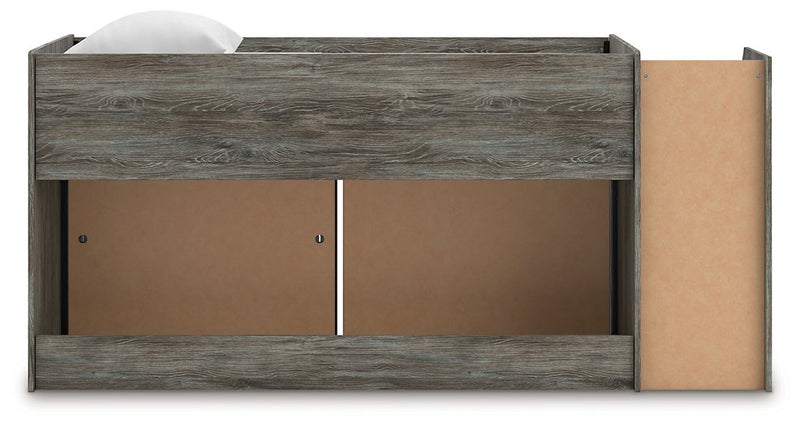 Frandern Loft Bed with Bookcase and Drawer Storage - Theo's Factory Direct Mattress & Furniture (Columbus, OH)