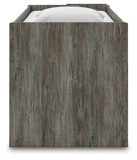 Frandern Loft Bed with Bookcase and Drawer Storage - Theo's Factory Direct Mattress & Furniture (Columbus, OH)