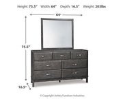 Caitbrook Dresser and Mirror - Theo's Factory Direct Mattress & Furniture (Columbus, OH)