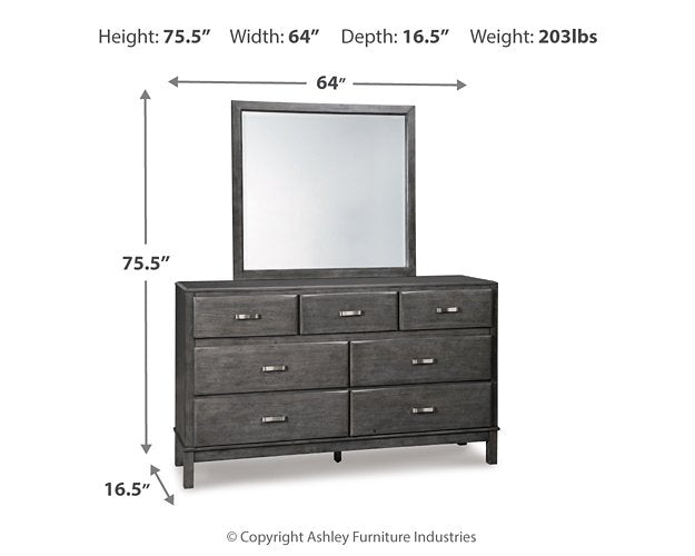 Caitbrook Dresser and Mirror - Theo's Factory Direct Mattress & Furniture (Columbus, OH)