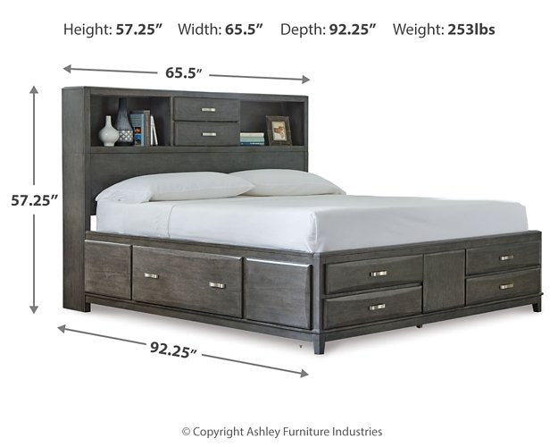 Caitbrook Storage Bed with 8 Drawers - Theo's Factory Direct Mattress & Furniture (Columbus, OH)