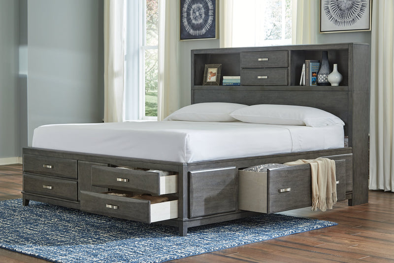 Caitbrook Storage Bed with 8 Drawers - Theo's Factory Direct Mattress & Furniture (Columbus, OH)