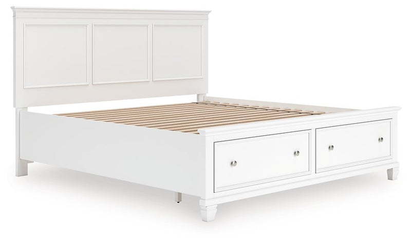 Fortman Panel Storage Bed - Theo's Factory Direct Mattress & Furniture (Columbus, OH)